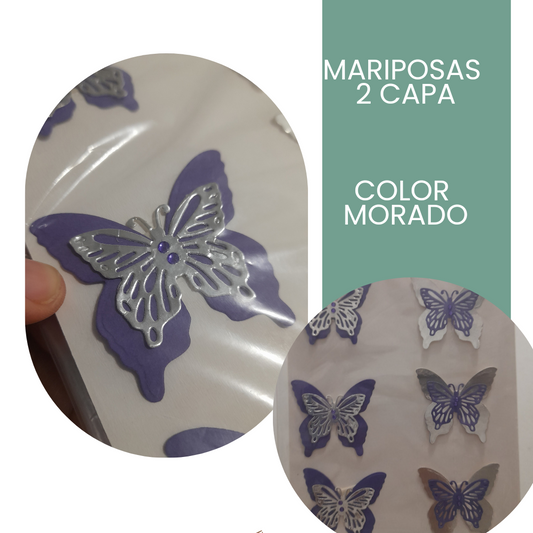 Mariposas 2 pulgadas 2 capa