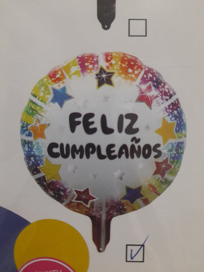 7.6 Globos feliz cumple de 18 pulg